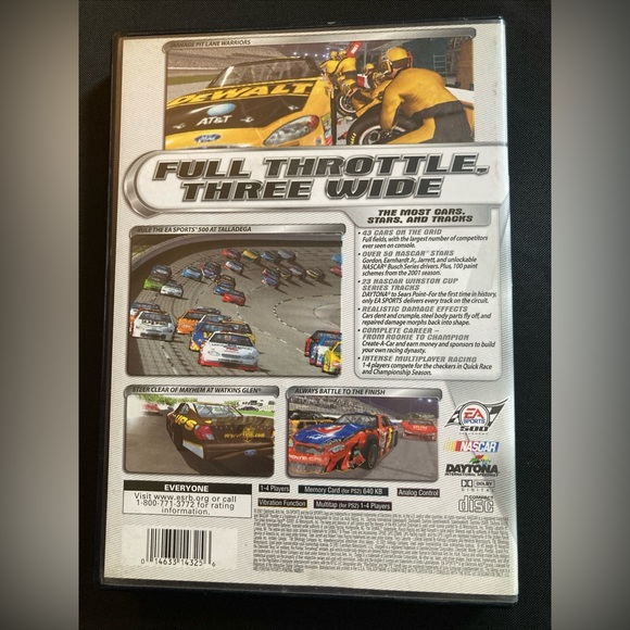 NASCAR Thunder 2002 PS2 Game Disk Case Manual (Sony PlayStation 2, 2001) Racing - Picture 2 of 7